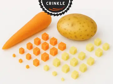 Vegetable Crinkle Dice 1